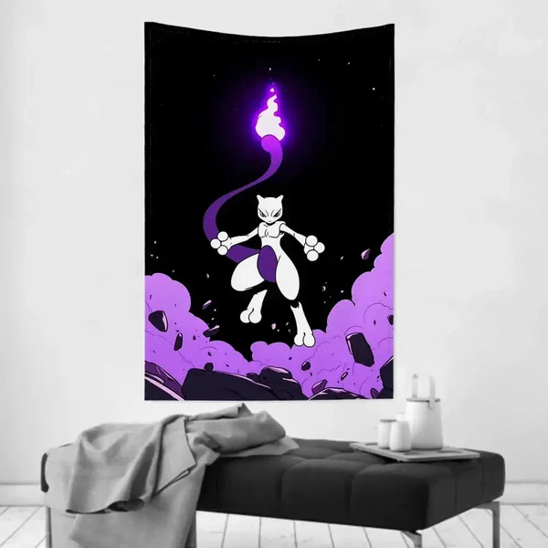 World-Class Mewtwo Pokemon Tapestry Elite