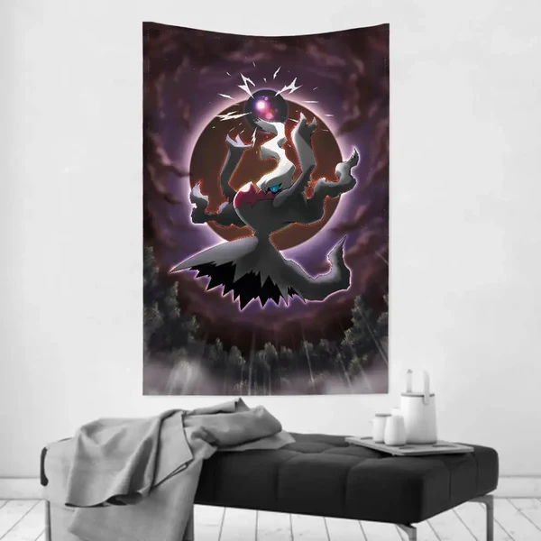 Relaxed Darkrai Pokemon Tapestry Breathable