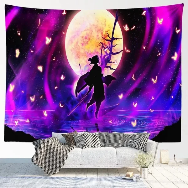 Fast Demon Slayer Silhouette Tapestry High-Performance