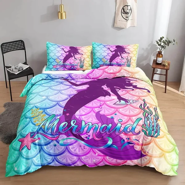 Practical Enchanted Mermaid Quilt Set Excellent