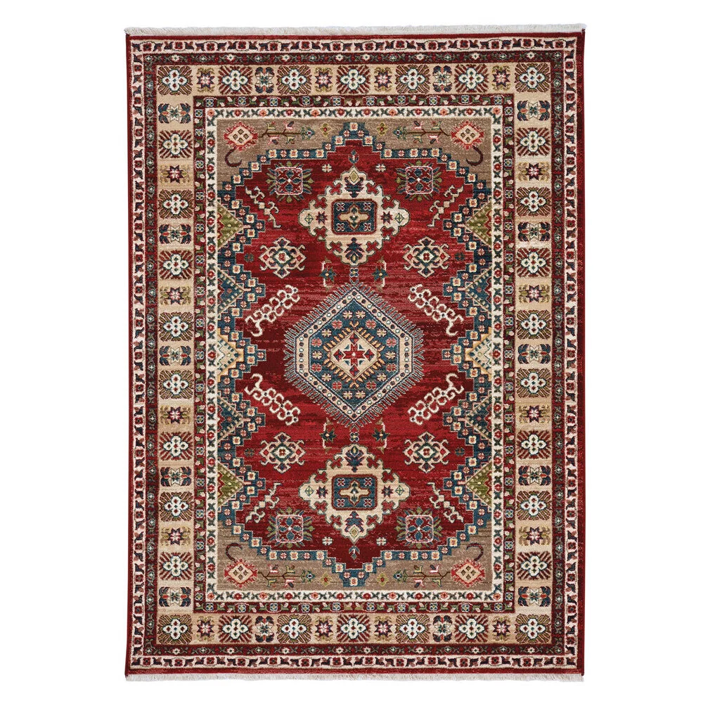 Recyclable Landis Rug – Kazak Classic Red Minimalist