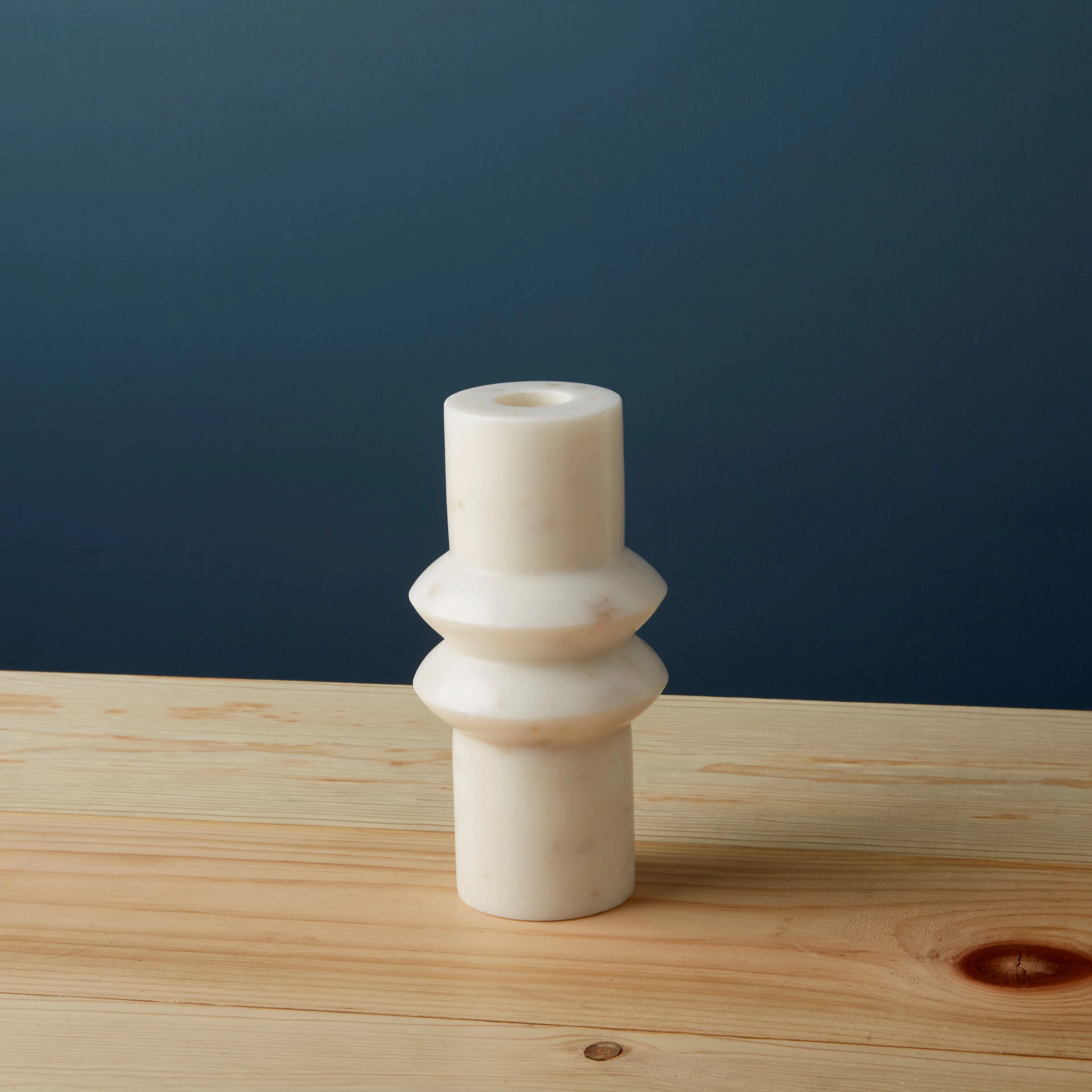 Traditional Aruna Marble Candlestick Holder Short Effective