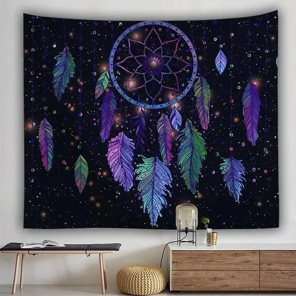 Original Design Bohemian Dream Catcher Fabric Poster Original