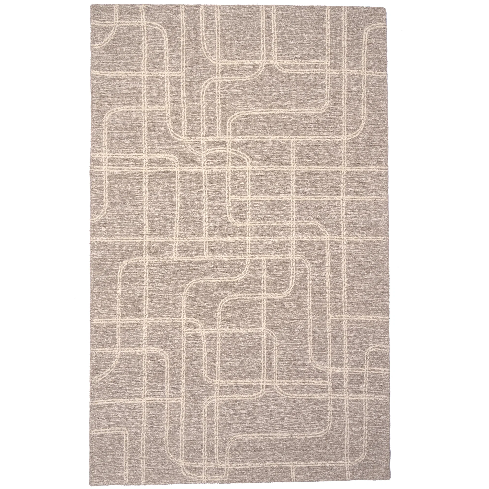 Functional Lineas Graphite Rug Smart