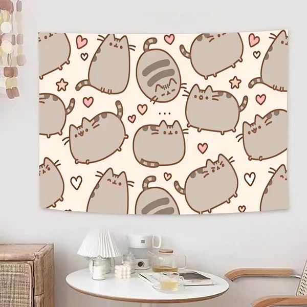Proven Pusheen Cat Wall Hanging Tapestry Responsible