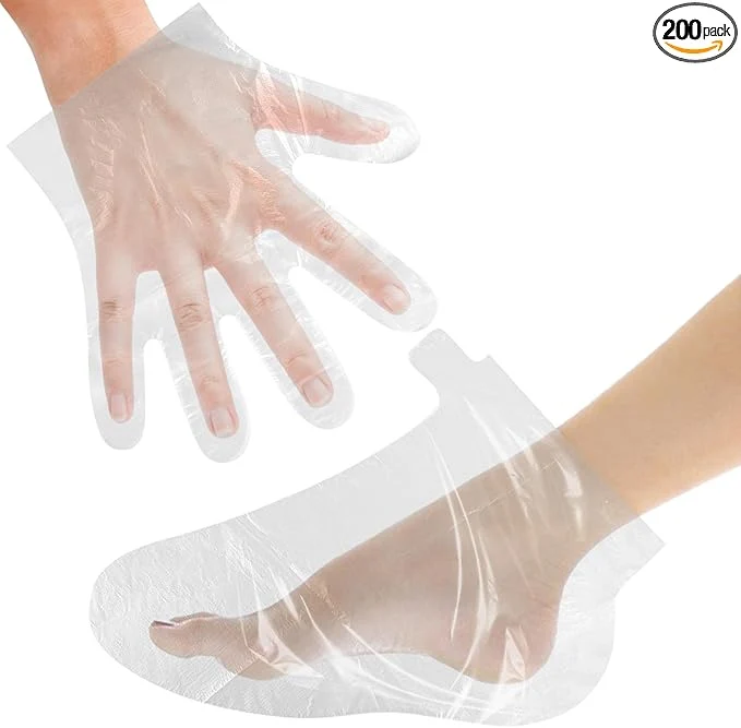 Effective 200 Pcs Paraffin Wax Liners for Feet and Hand Disposable Paraffin Bath Liners Elite