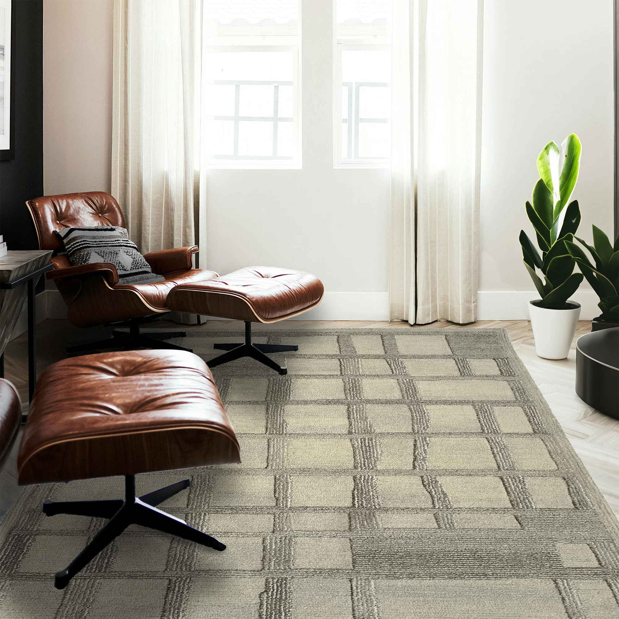 Solid Matrix Sable Rug Certified