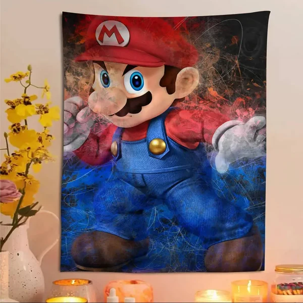 Versatile Super Mario Tapestry Refined