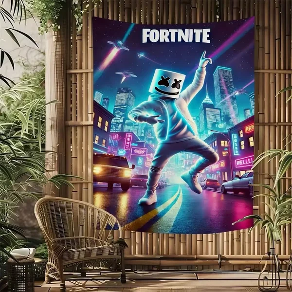 Long-Lasting Fortnite Marshmello Tapestry Superior