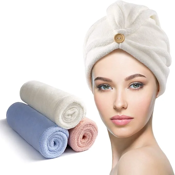 Healthy YFONG 3 Pack Microfiber Hair Towel Wrap Reliable