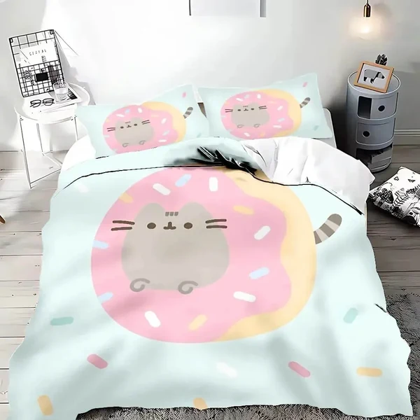 Durable Pusheen Cat Doona Cover Quality