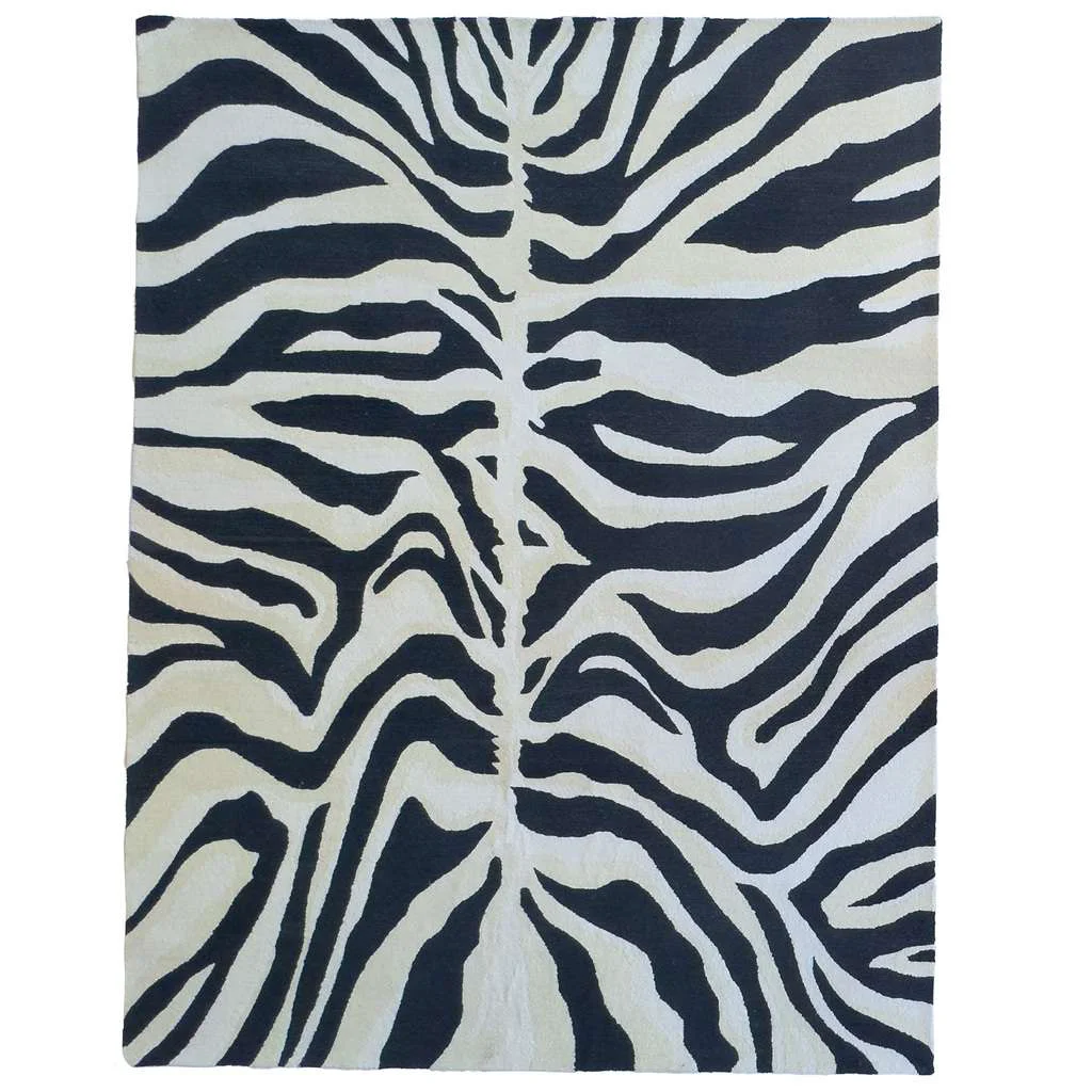Comfortable Serengeti Rug – Zebra Black Genuine