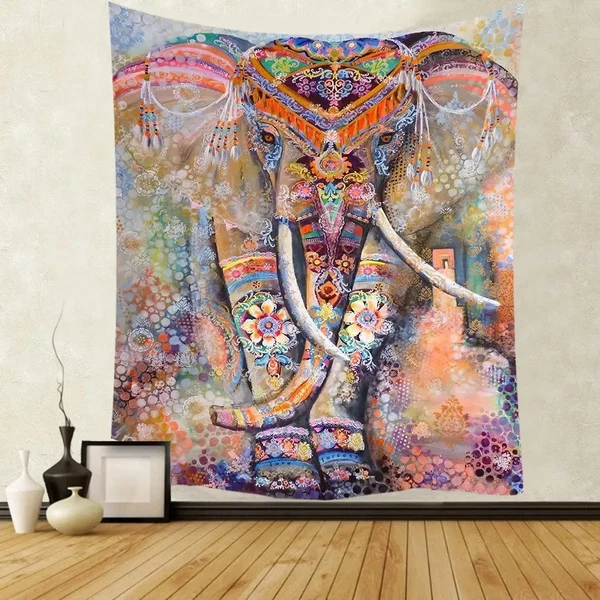 Responsible Ethnic Mandala Wall Drapery Detailed