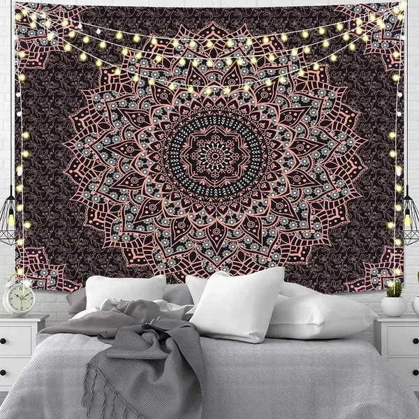 Trendy Hippie Indian Mandala Throw Reusable