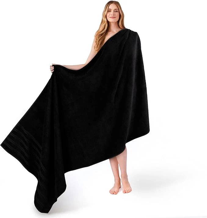 Relaxed American Soft Linen 35×70 Jumbo Large Bath Towel 600 GSM Cotton Turkish Fine Crafted