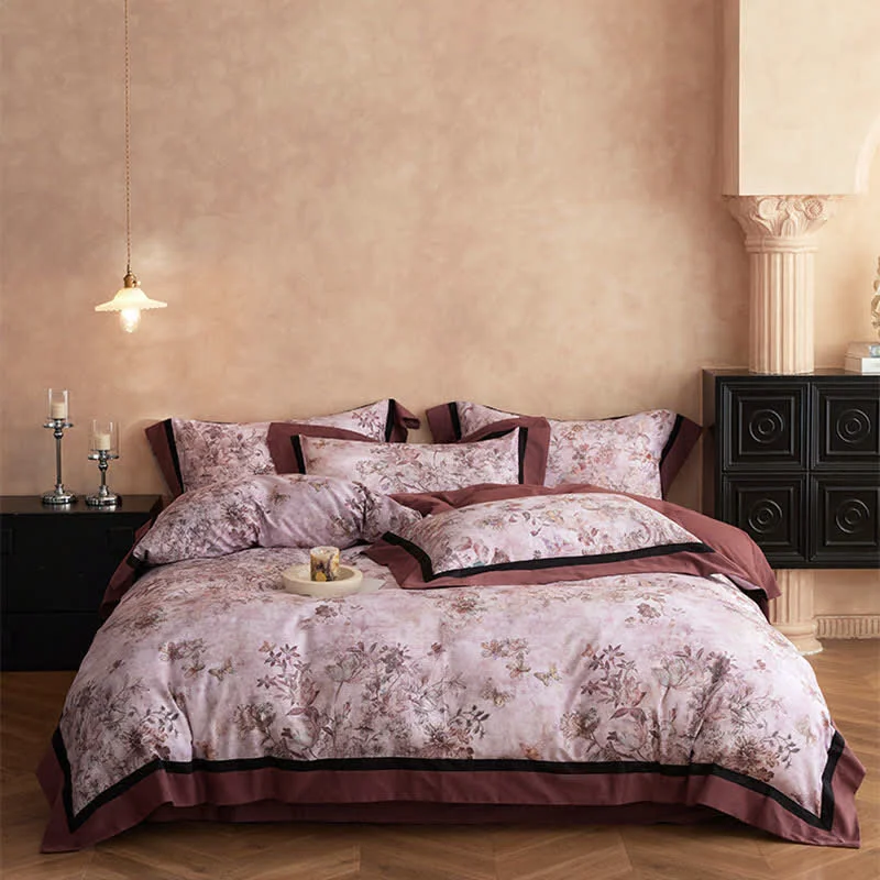 High-Grade Ownkoti Dreamy Floral amp Butterfly Cotton Bedding Set 4PCS Long-Lasting