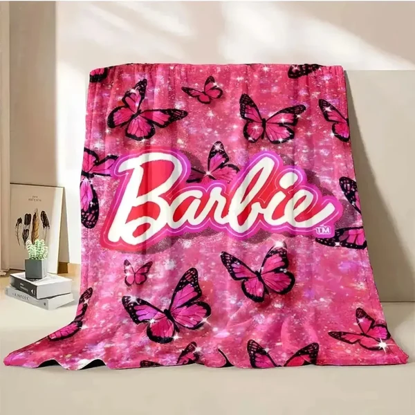 Organic Barbie Pink Fluffy Throw Blanket Trusted