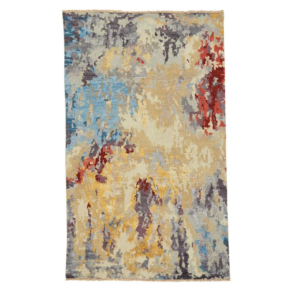 Soft Tasanee Amber Multi Rug Traditional