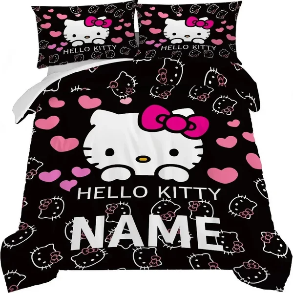 Powerful Custom Hello Kitty Quilt Cover Environmentally Friendly