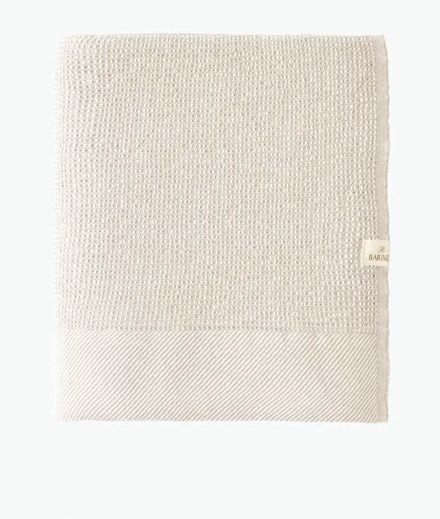 Reusable Pergamon Throw in Beige Minimalist