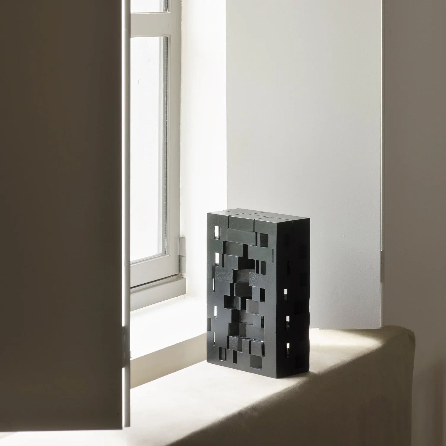 High-End Urban House Object Black Mahogany Organic