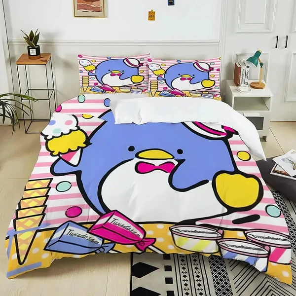 Clean Sanrio Tuxedo Sam Doona Cover Eco-Friendly