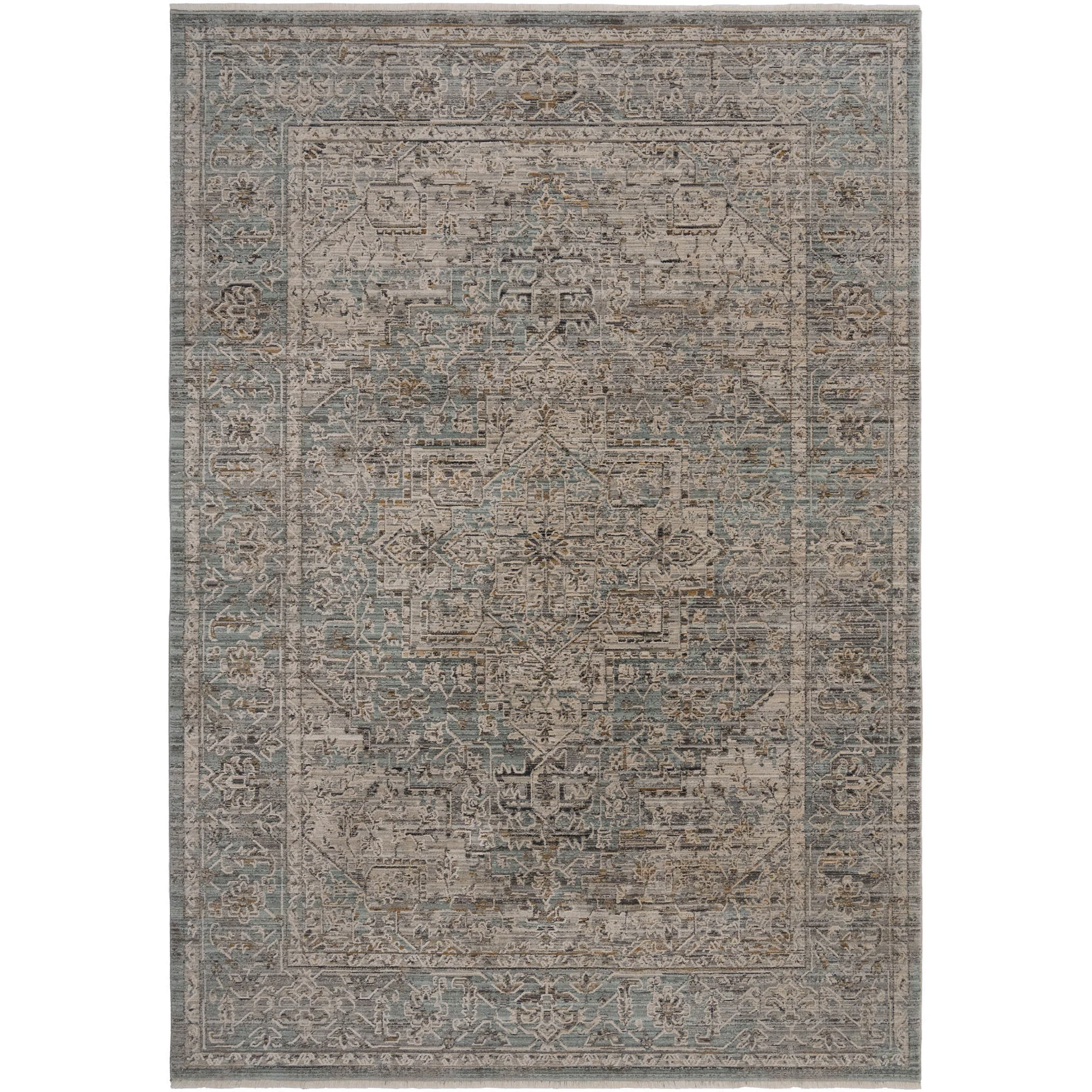 Versatile Zenith Rug – Heriz Mist Comfortable
