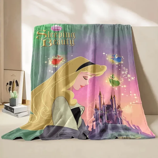 Secure Sleeping Beauty Aurora Princess Throw Blanket Fine