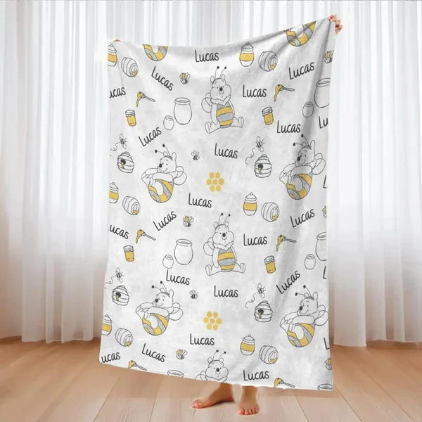 User-Friendly Personalized Kids Blanket with Custom Name Reliable