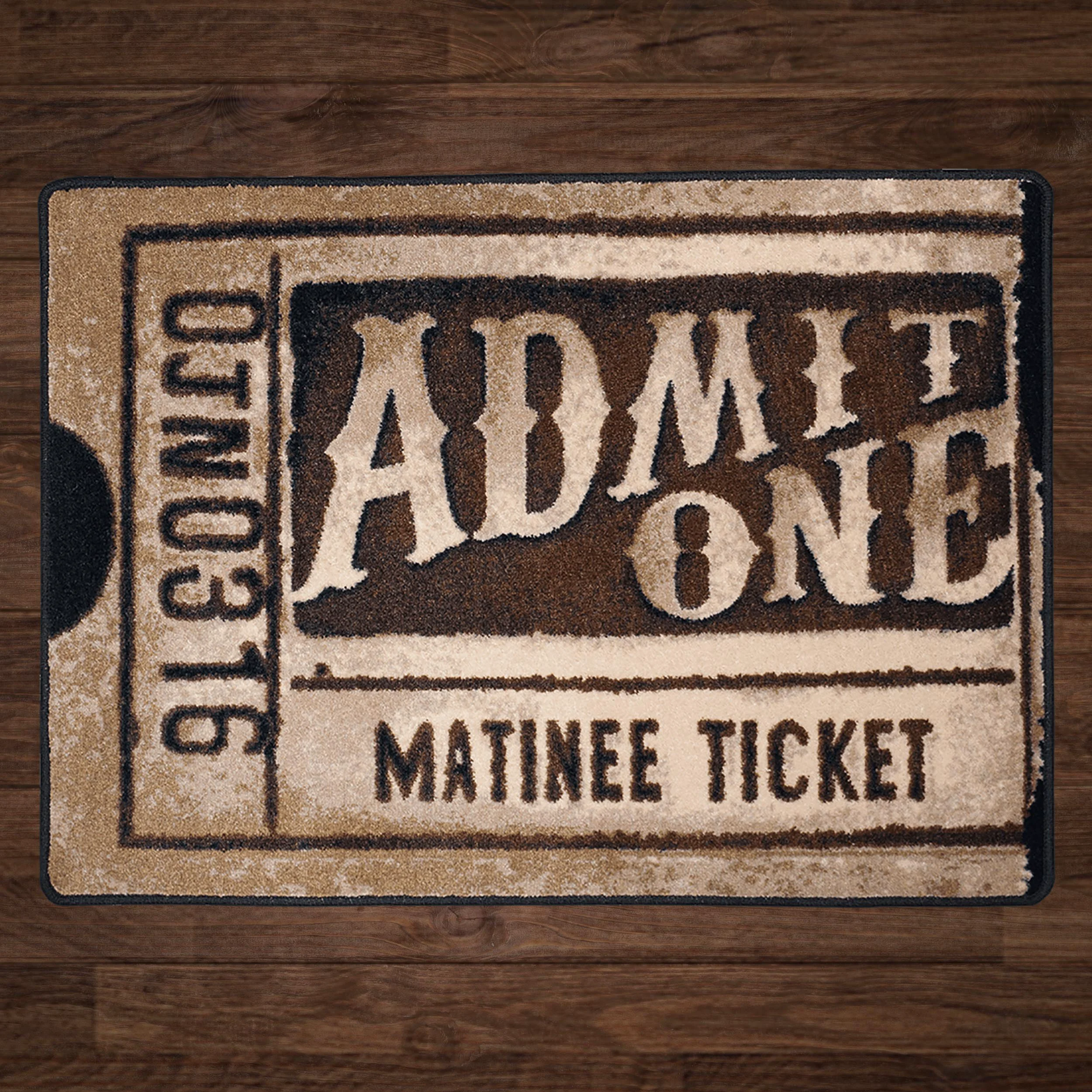 Breathable Admit One Rug – Antique Eco-Friendly