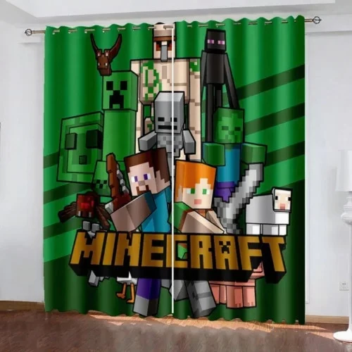 Artisan Minecraft Adventure Window Curtains Relaxed