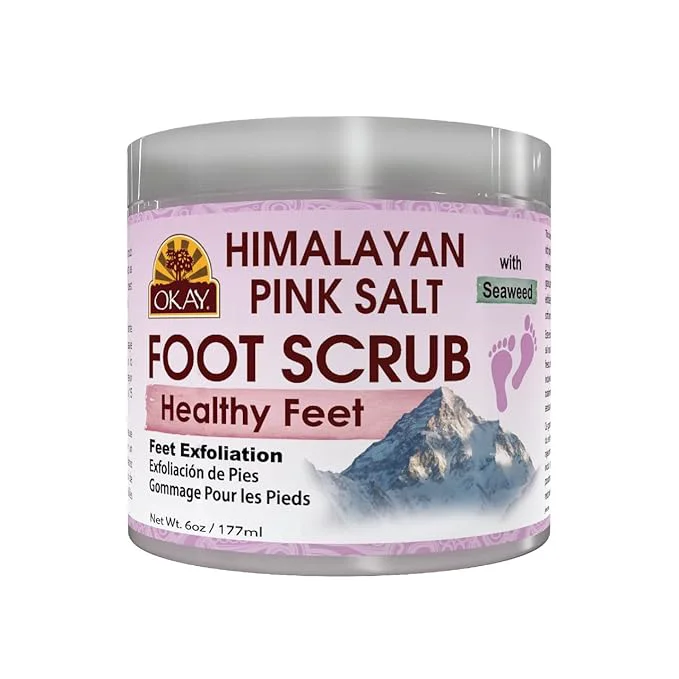 Dependable OKAY Himalayan Pink Salt Foot Scrub Comfortable