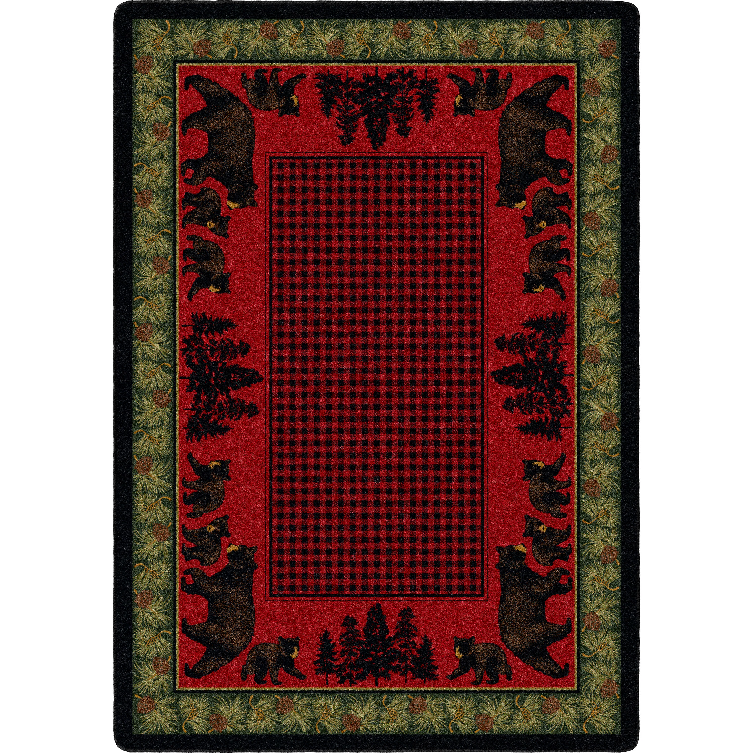 High-Grade Bear Family Rug – Multi Advanced
