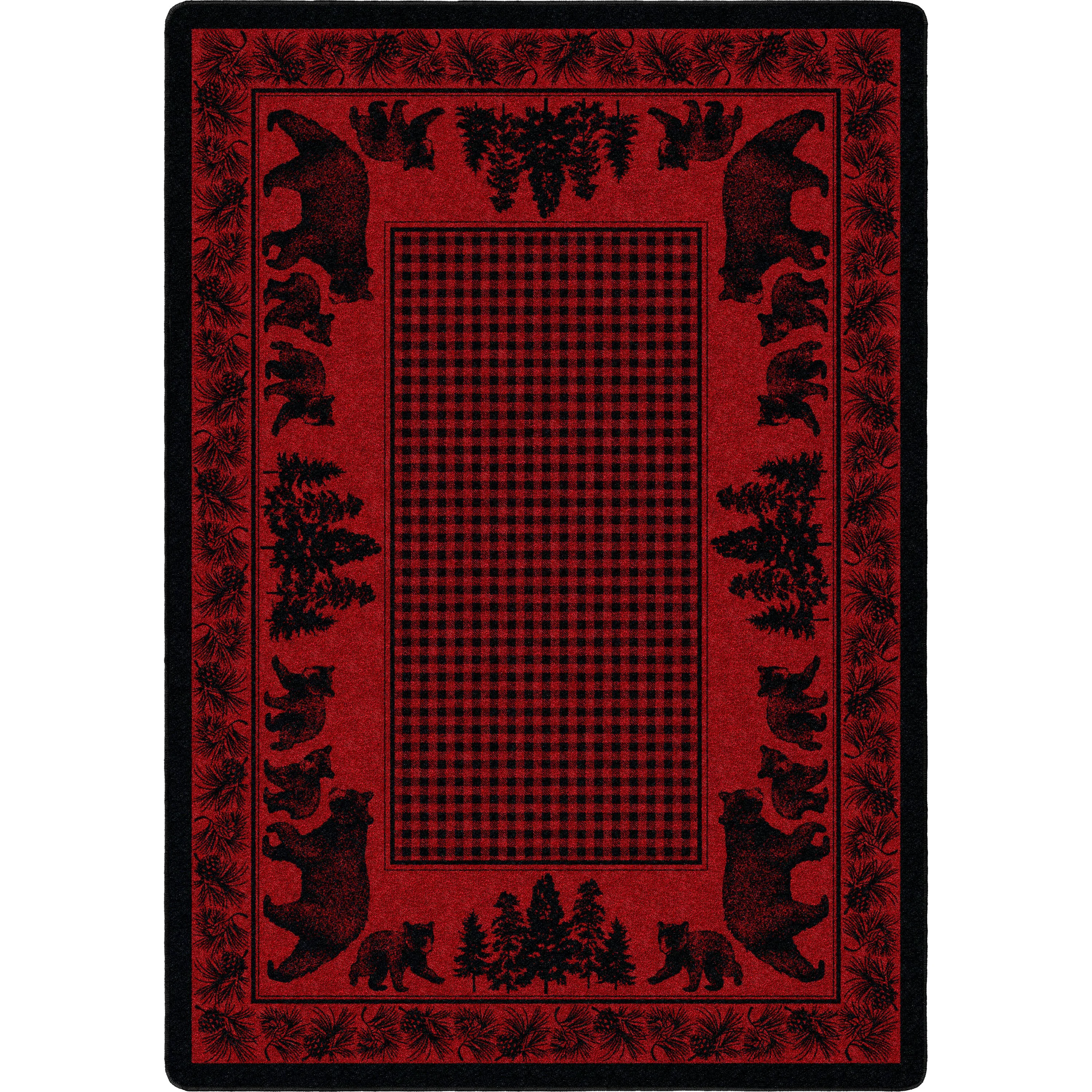 Authentic Bear Family Rug – Red Specialty