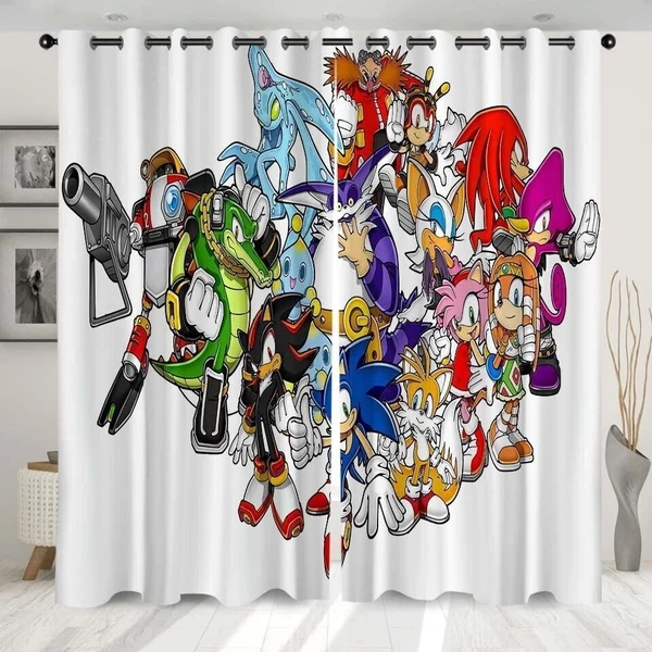 Official Sonic the Hedgehog Kids Cartoon Curtains First-Class