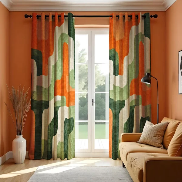 Smart Mid Century Modern Window Curtains – Retro amp Vintage Drapes High-Quality