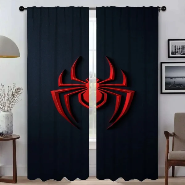 High-Quality Spider-Man Kids Curtains Versatile