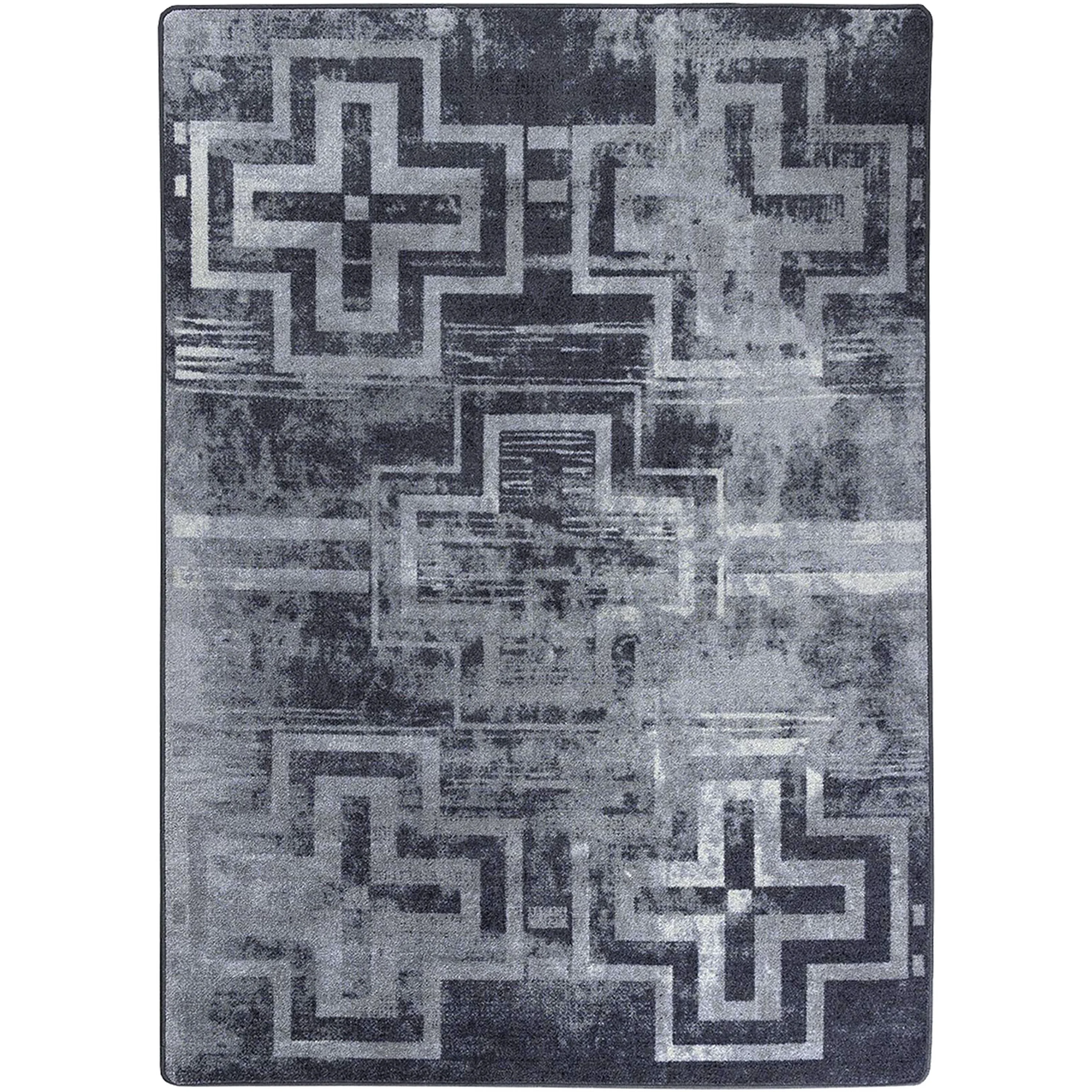 Smooth Distressed Bounty Rug – Asphalt Eco-Friendly