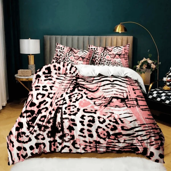 Top-Quality 3D Leopard Print Duvet Cover Set Innovative