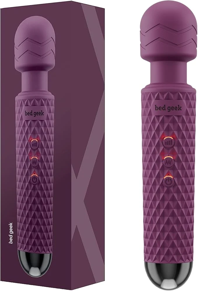 Selected bed geek Handheld Cordless Personal Wand Massager – Waterproof USB Rechargeable Easy-to-Use