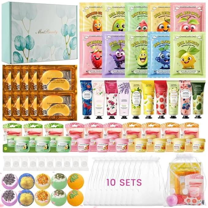 Selected 70-Piece Spa Party Kit for 10 People Girls Spa Night Set Spa Kit for Girls Verified
