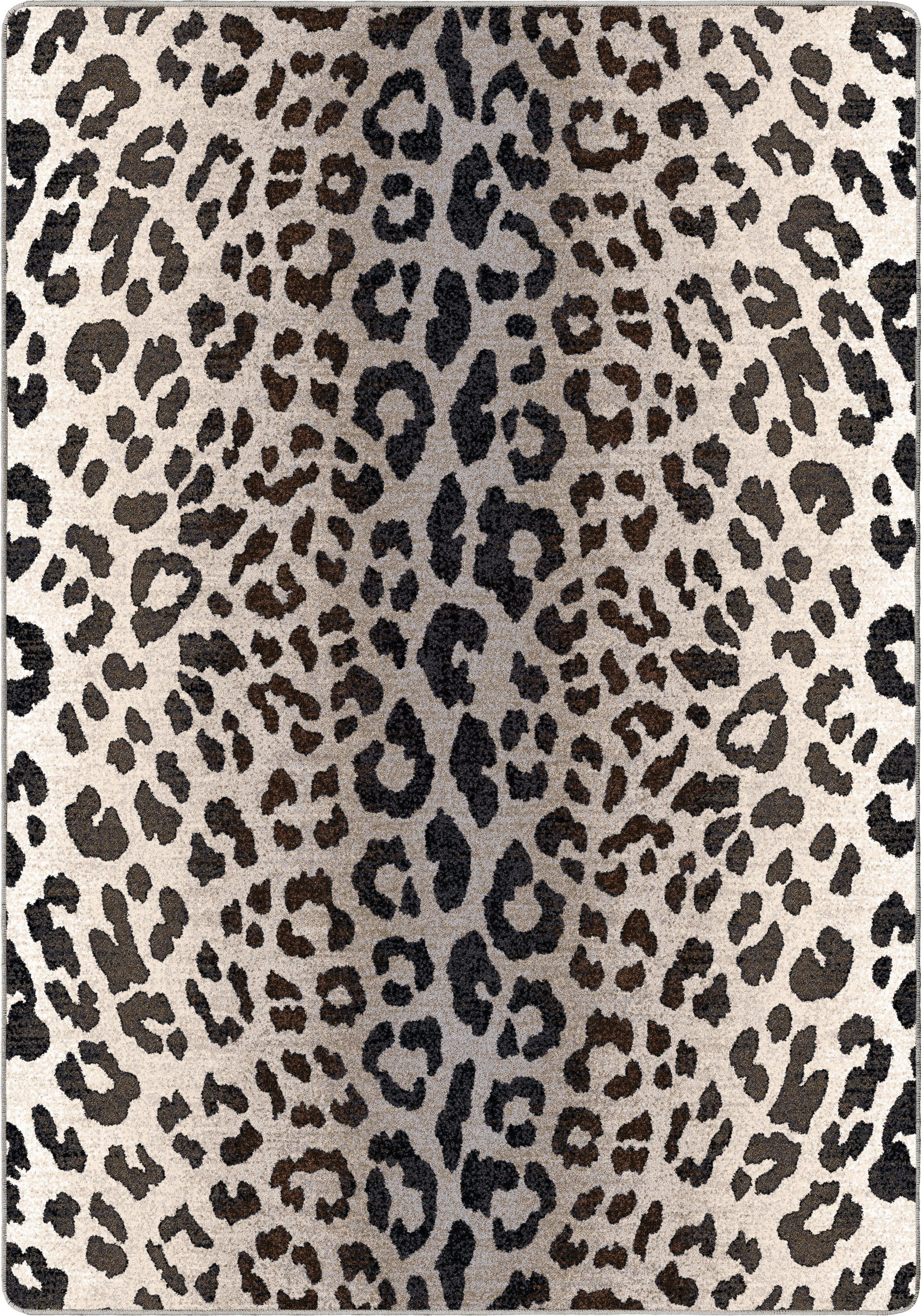 Flexible Mafaldi Snow Leopard Rug – Silver Consistent