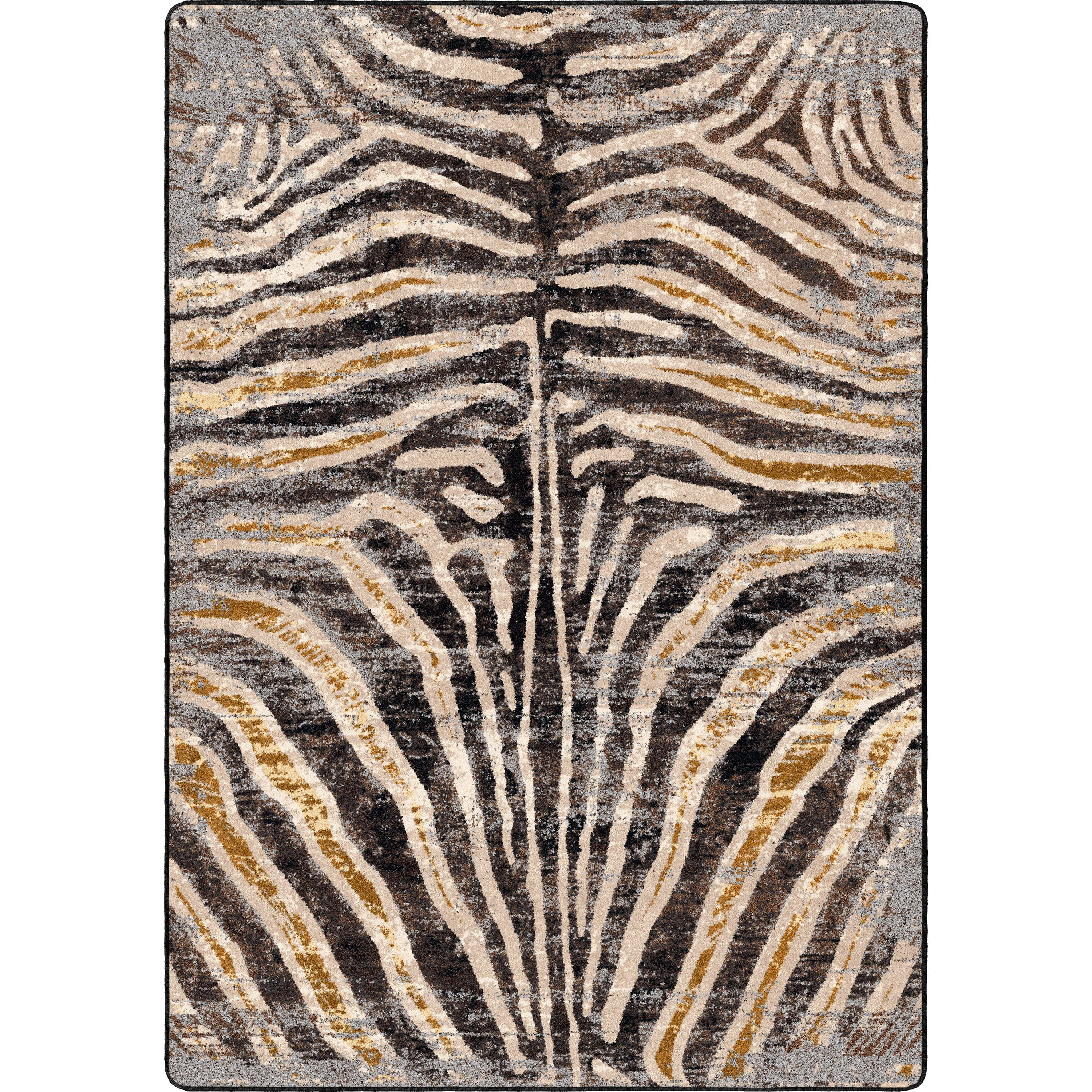 Carefully Designed Midnight Zebra Rug – Rawhide Genuine