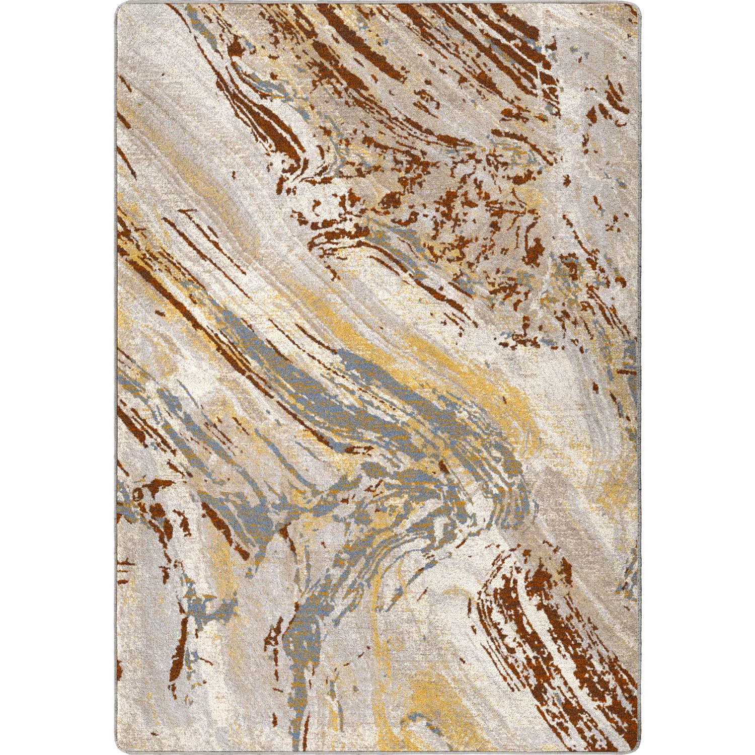 Lightweight Petrified Rug – Amber Wash Genuine