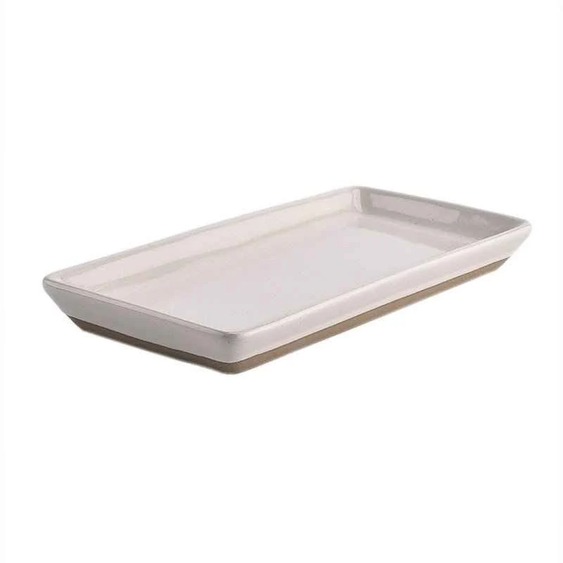 Crafted Cream Stoneware Tray Specialty