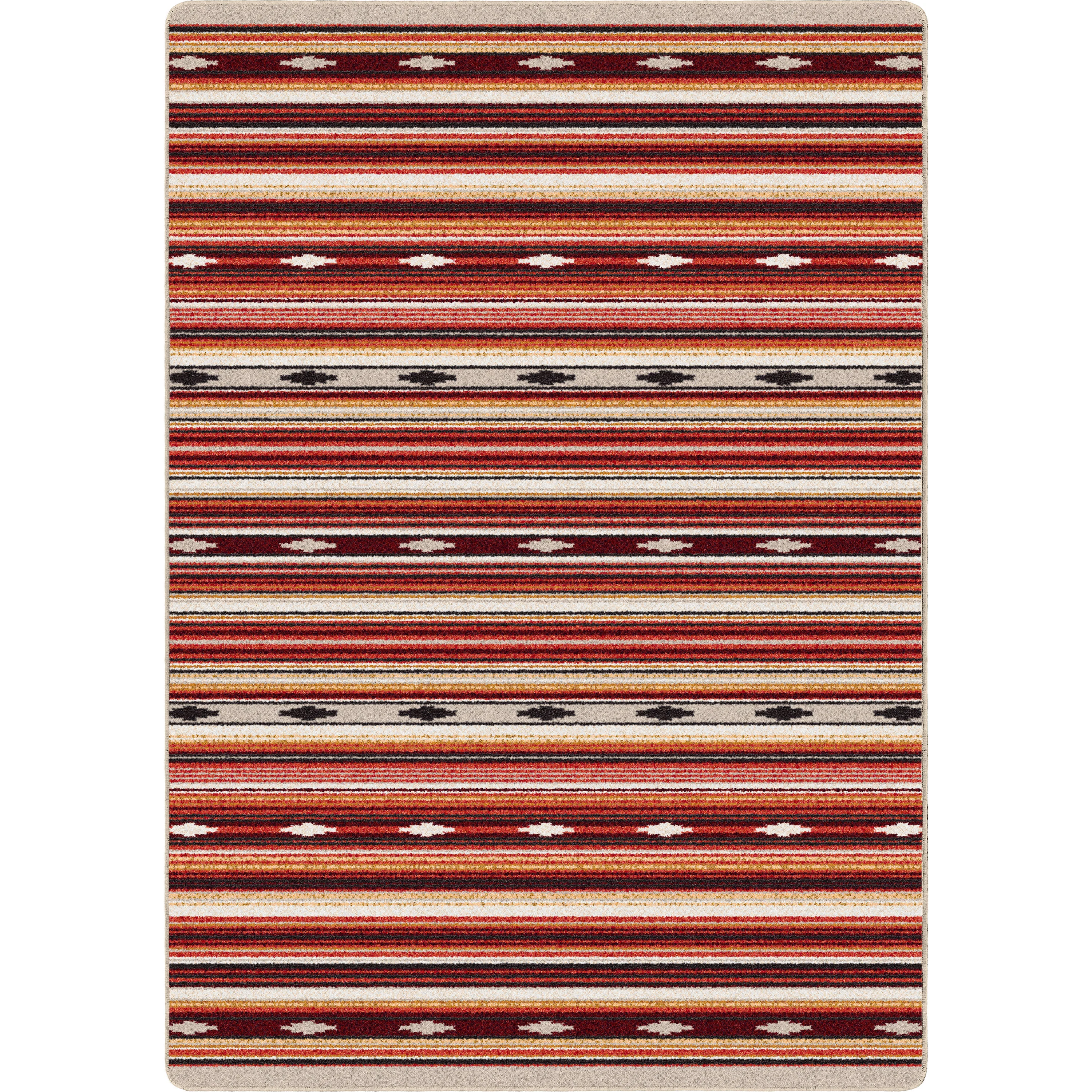 Verified Remington Stripe Rug – Red Multi Smart
