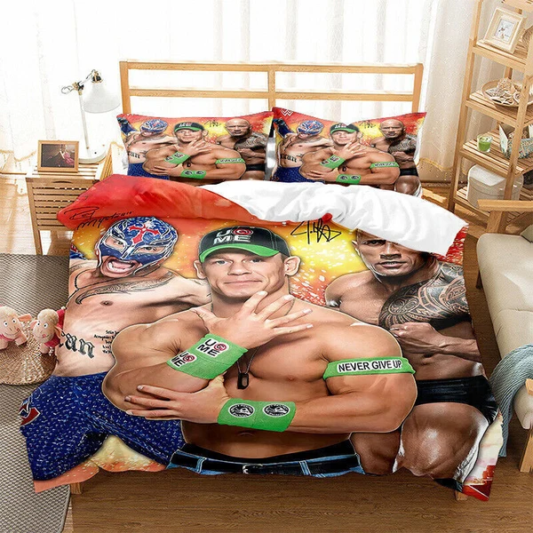 Proven WWE Wrestling Duvet Cover Set Kids amp Adults Bedding for WWE Fans Detailed