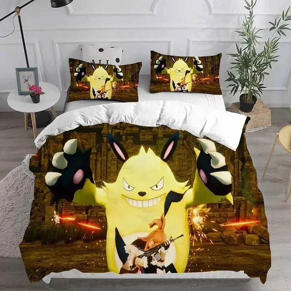 Smart Palworld Gaming Bedding Set – 3D Character Duvet Cover for Kids amp Teens Smooth