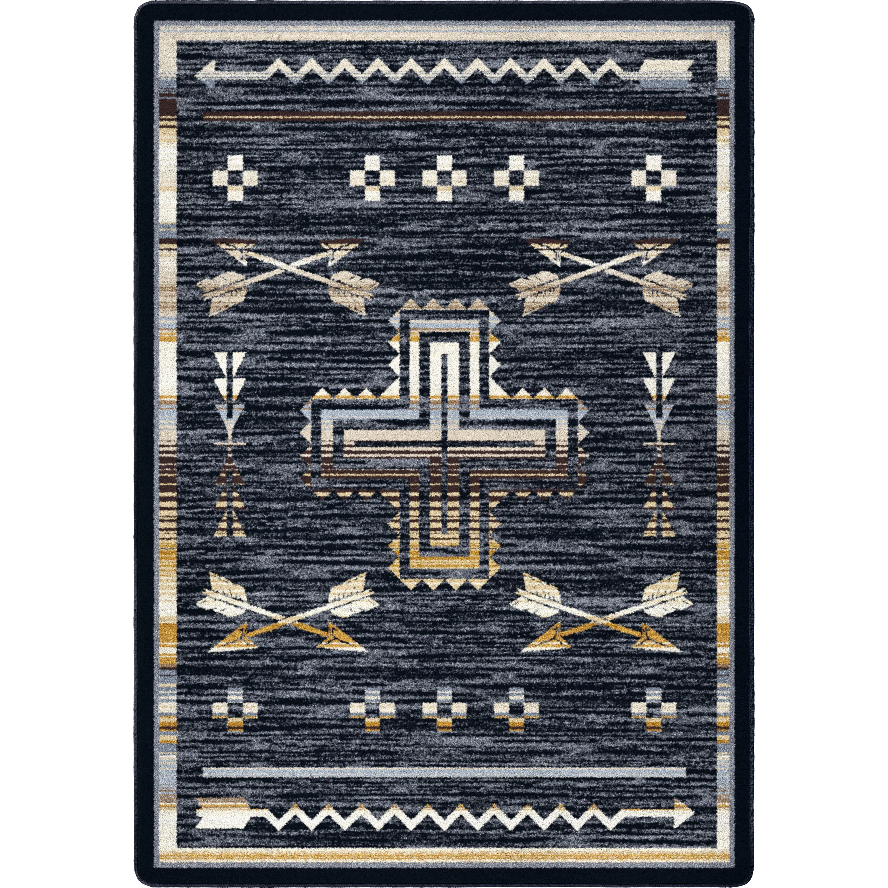 Detailed Shoot Me Straight Rug – Natural Powerful