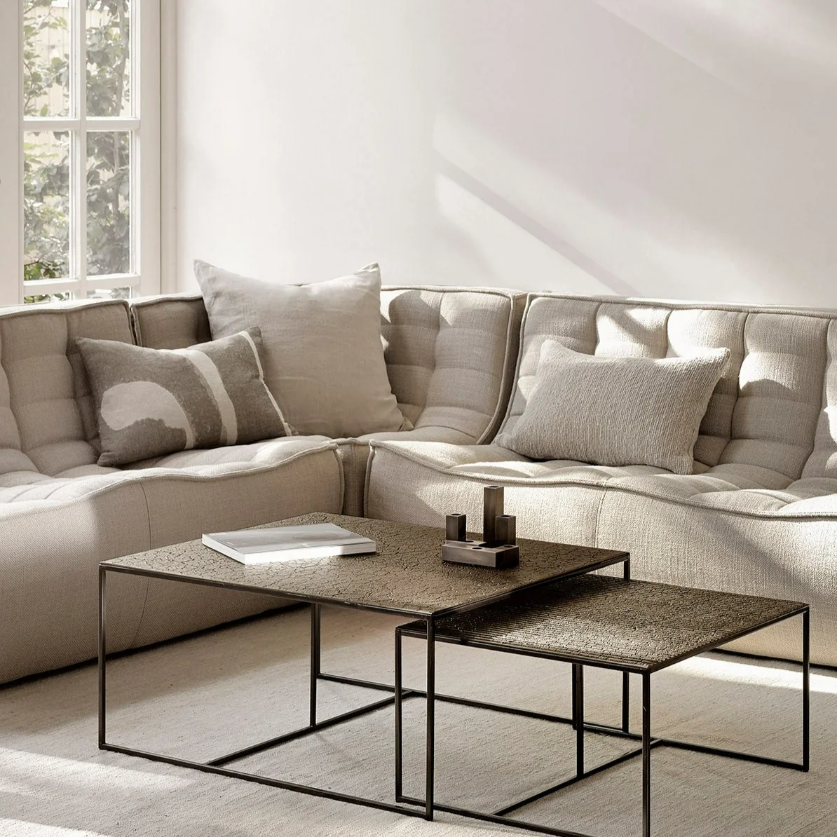 Optimized N701 Corner Sofa Beige Original Design